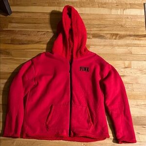 PINK Red Fleece